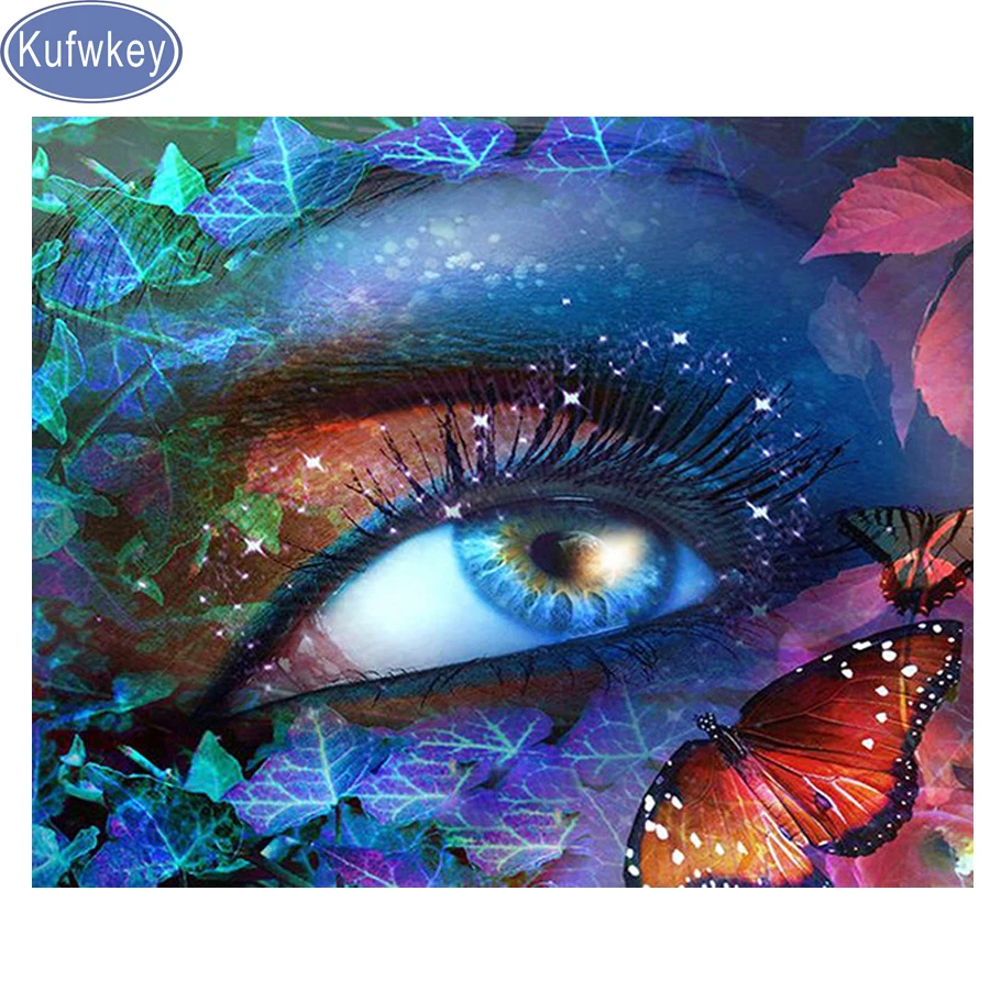 3d Diy Cross stitch "eye pattern" Diamond Painting Full ...