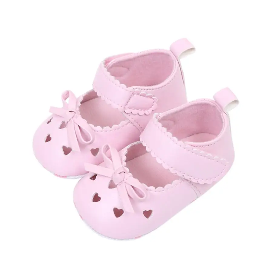 TELOTUNY обувь для девочек детская обувь, Новорожденные Одежда для маленьких девочек мягкие детские туфли подошва противоскользящая спортивная обувь с бантами UK A6