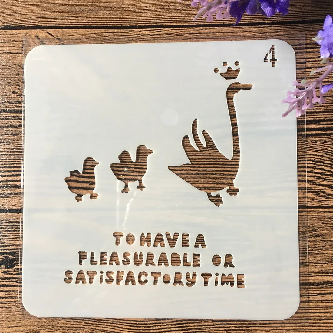 15cm Crown Goose DIY Layering Stencils Wall Painting Scrapbook Coloring Embossing Album Decorative Card Template | Дом и сад