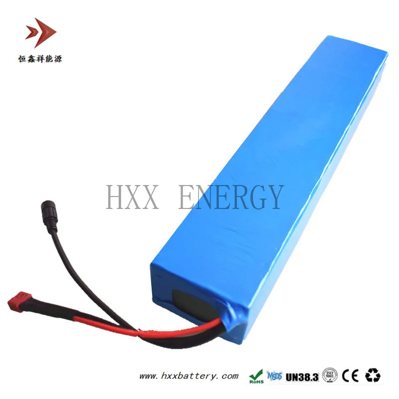 HXX 36V 10AH Battery Pack 18650 Lithium Cell Rechargeable Series