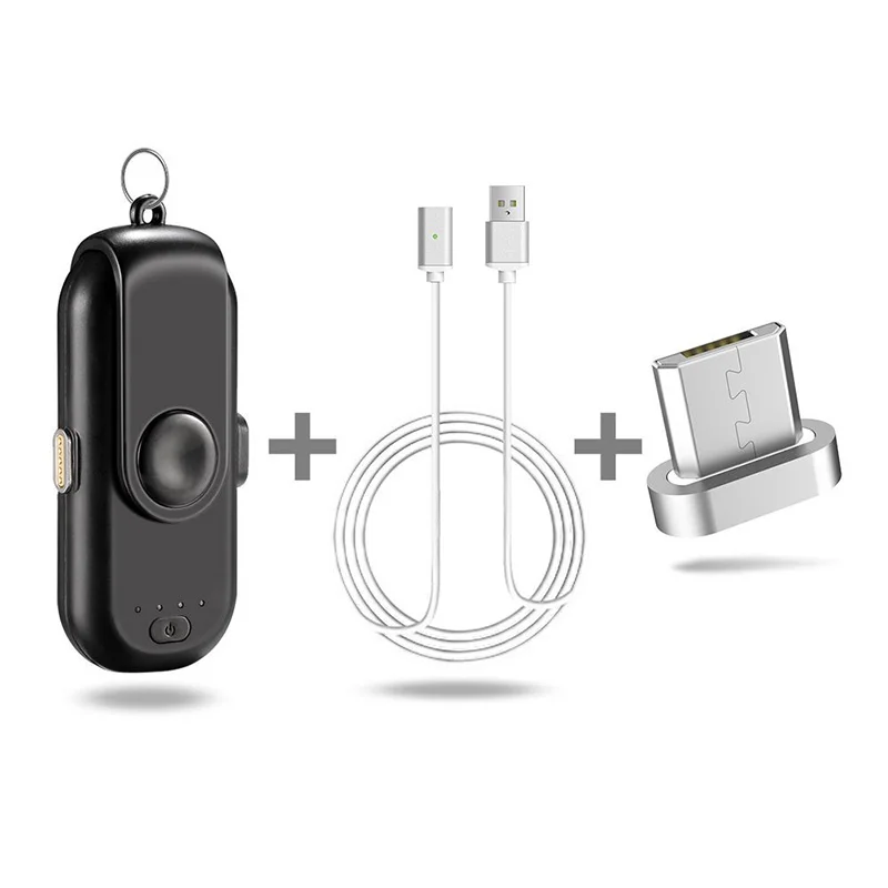 Для Apple Micro type C магнитный мини портативный внешний аккумулятор Магнитная Быстрая зарядка внешний аккумулятор для iPhone 6 6S 7 8 XS XR