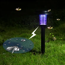 Светодиодный светильник от комаров, Ночной светильник, солнечная энергия, уличный садовый светильник для газона, москитные насекомые, насекомые-вредители, жуки, Zapper, светодиодный светильник