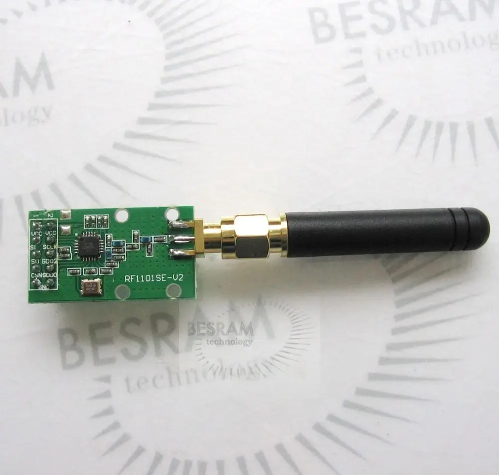 1pc 433Mhz CC1101 Wireless RF Transceiver Module RF1101SE matched with Antennain Amplifier from