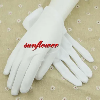 

Unisex Women Man Cotton White Gloves for Dance Work Weddings Magicians Jeweler Bridal Party Favor