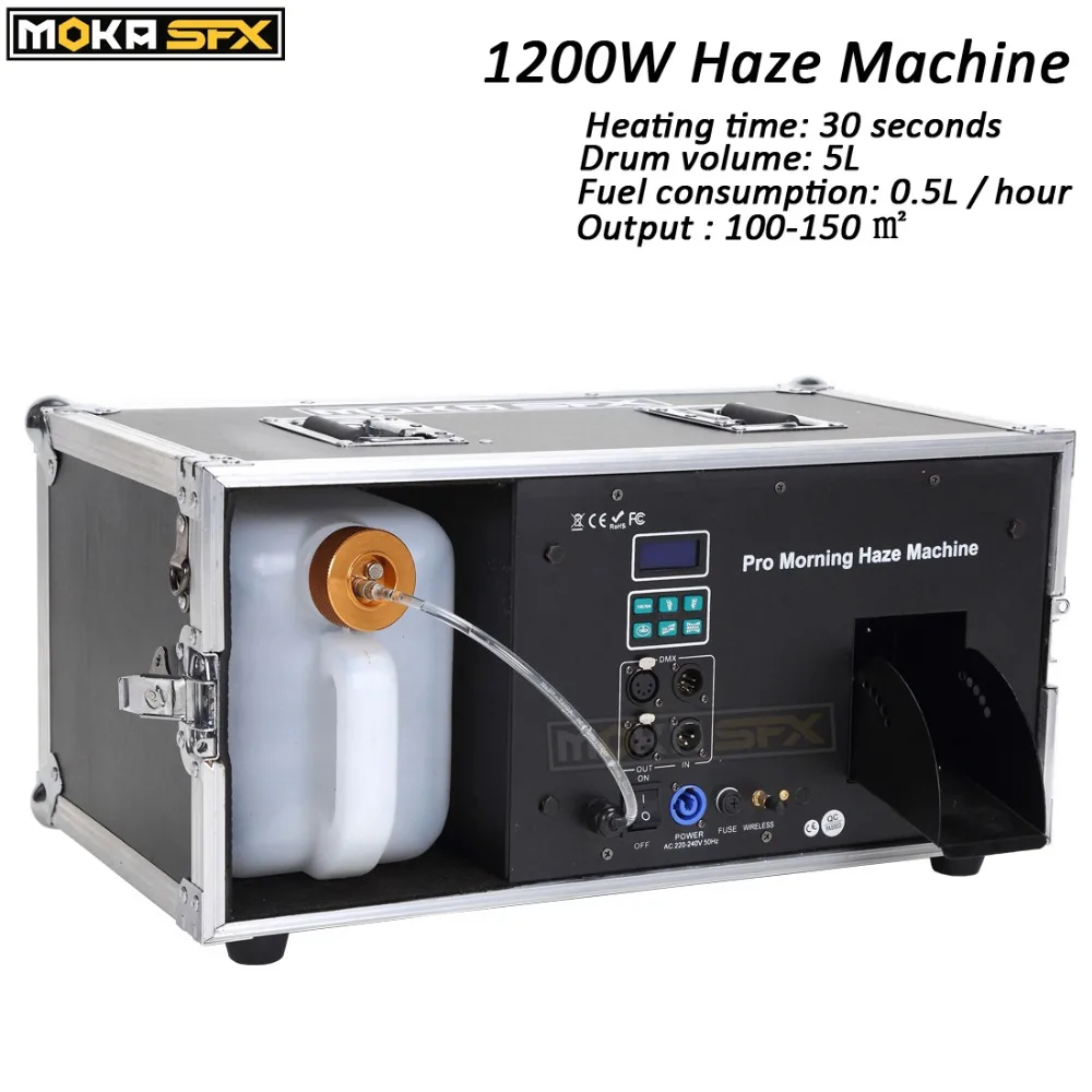 Professional 1200W Pro Morning Haze Machine fast heating hazer fog
