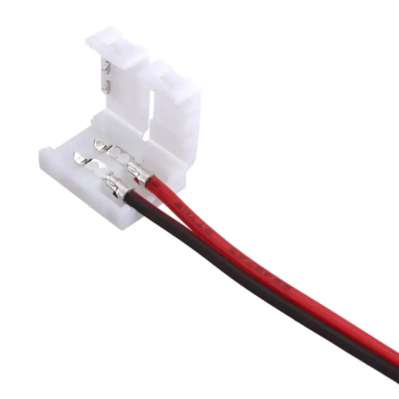 Осветительный кабель для принадлежностей с 2 контактный разъем адаптера на 1 конец для 10 мм 3528 5050 один Цвет Светодиодные ленты света макетирования