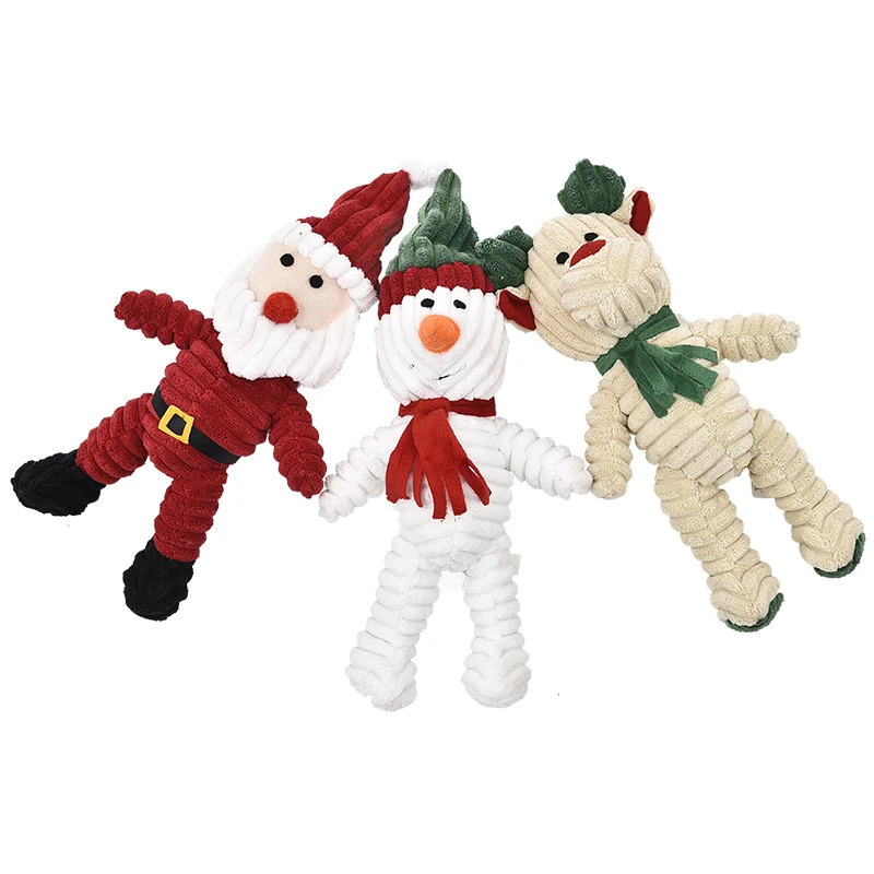Buy Dog Christmas Gift!!3pcs/lot Dog Toys Santa Claus