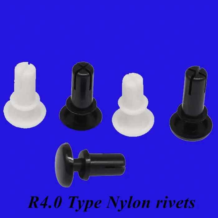 

100pcs R4050 R4060 R4070 R4080 R4090 R4100 R4120 R4.0 Type Nylon Rivets for PC Board Pass Plastic Card Buckle Rivets fastener