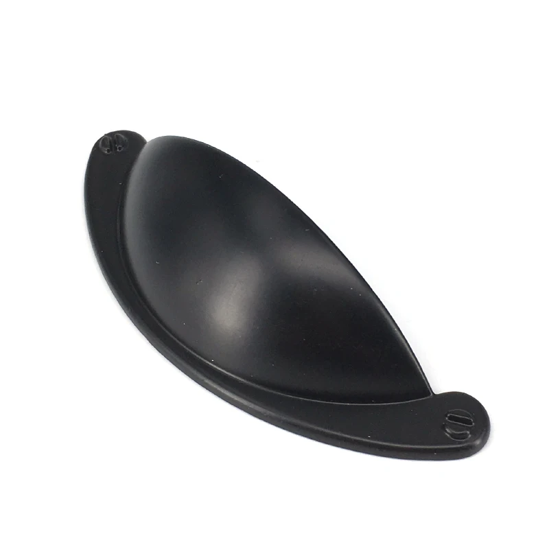 

1x Furniture Hardware Black Shell Wardrobe Cabinet Drawer Handle Antique Kitchen Cupboard Door Knobs Pull CC 63mm