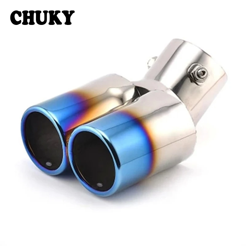 

CHUKY Curved Tailpipe Car Exhaust Tail Pipe Muffler For Chevrolet Cruze Aveo Ford Focus 2 Kia Rio K2 Mazda 6 5 Peugeot 207 307