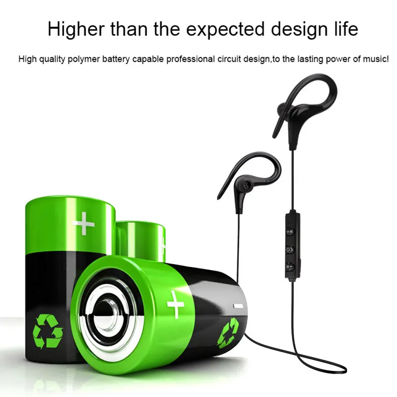 Bluetooth гарнитура Overfly Беспроводные спортивные наушники 4 1 с микрофоном для Xiaomi iphone