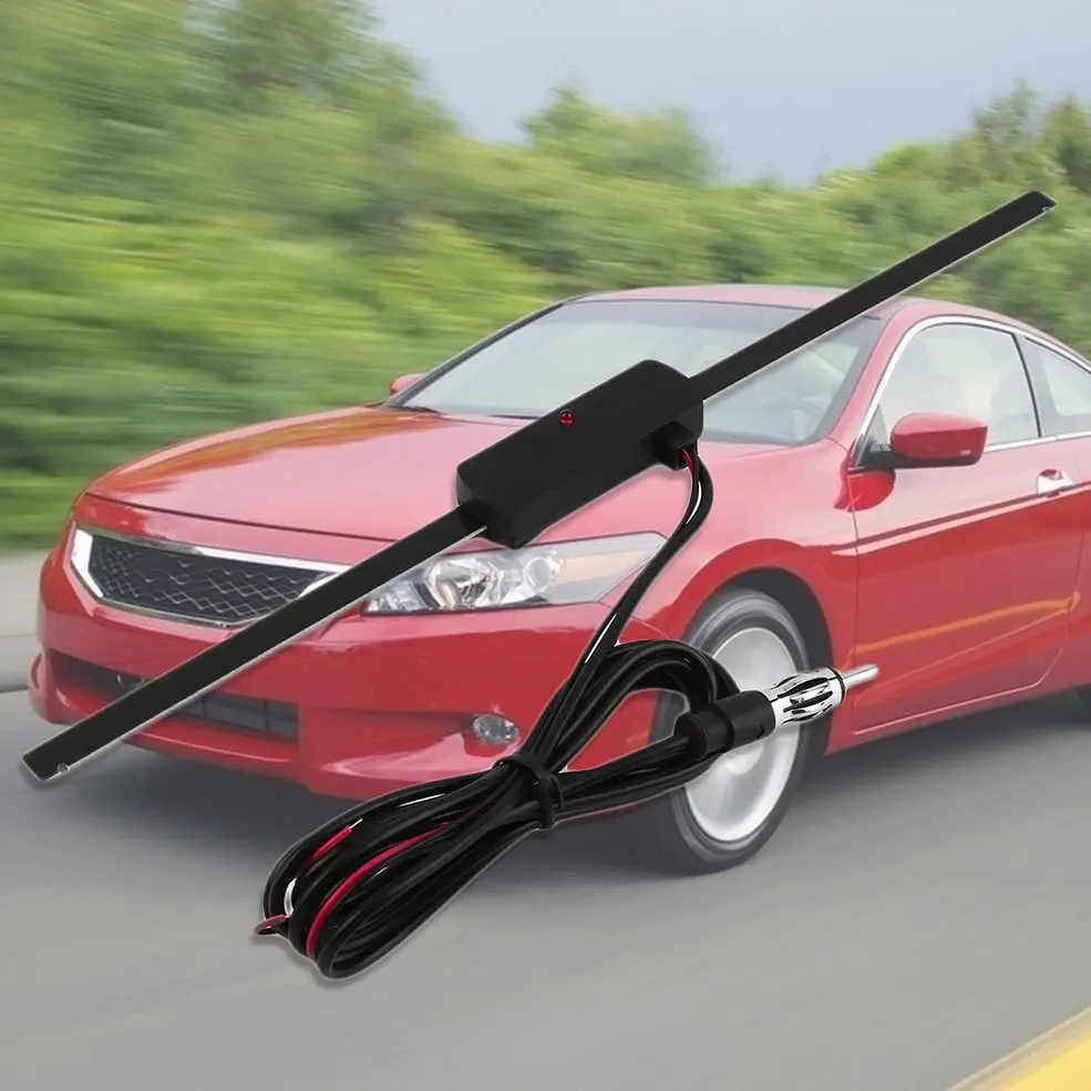 

Black Universal Car Windshield Electronic AM-FM Radio Non-Directional Antenna Car Vehicle Auto Accessories Plastic