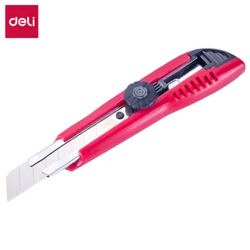 

DELI E2043 Cutter Wood Box Paper Cutter Strong Rotary Lock ABS Cover Metal Stationery Utility Craft Knife Cutter Cutting Knife
