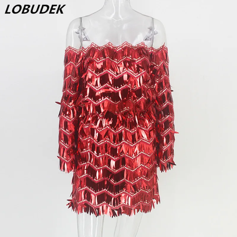 Gold Silver Red Sparkly Sequins Bodysuit Catsuits Fashion Sexy Backless