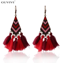 

Ethnic Earrings Women Female Fashion Fringe Tassel Earrings Long Chain Dangle Drop Earings Statement Wedding Engagement Jewelry