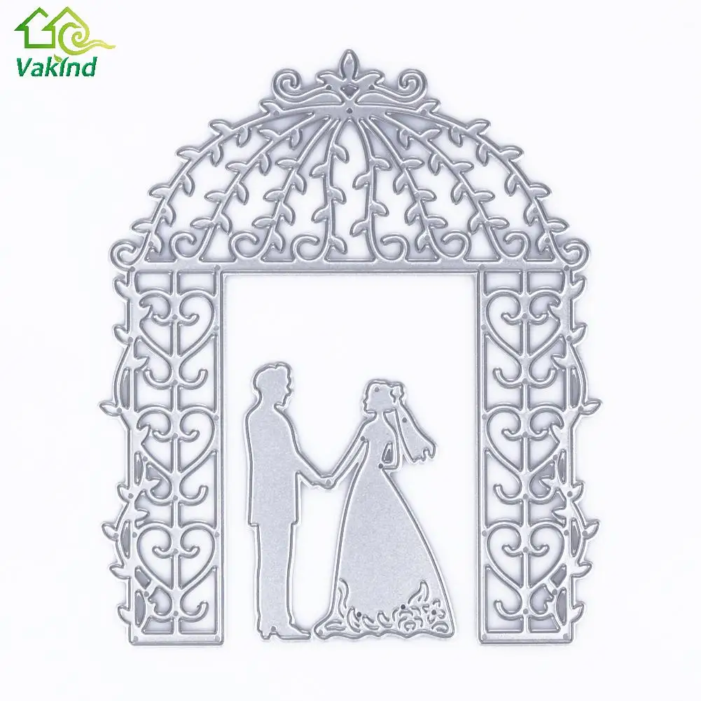

Wedding Cutting Dies Bride Broom Stencil for DIY Scrapbooking Photo Album Paper Card Making Dies Embossing Template Craft