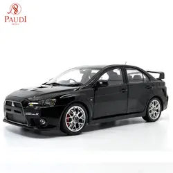 Модели Paudi 1/18 1:18 Масштаб Mitsubishi Lancer Evolution X Черный литой модельный автомобиль игрушка, модель автомобиля двери правой Пептид