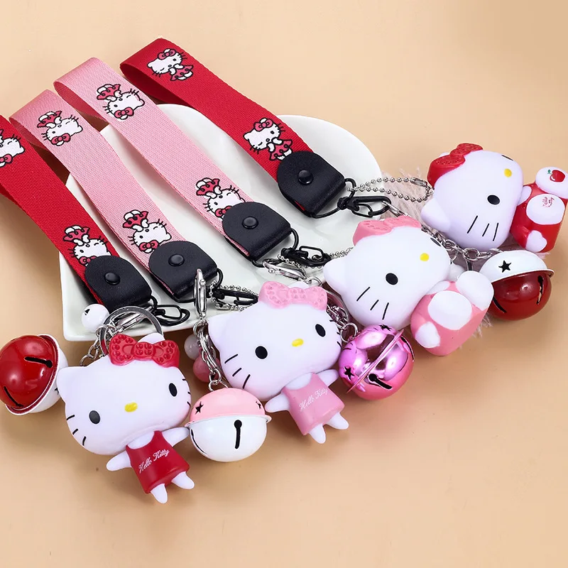 

2019 Pendant KT Doll Key Chain Bag Hanging Ornaments Creative LOVE Couple Wristband Hanging Key Ring Girl Gift