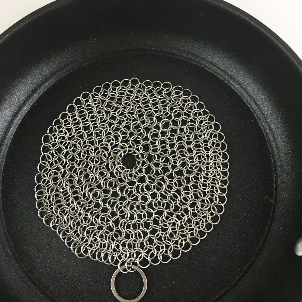 

Hot Sale Stainless Steel 316 Ring Brush Pot Mesh Europe And America Oven Iron Pot Special Cleaning Brush Pot Brush Kitchen Tools