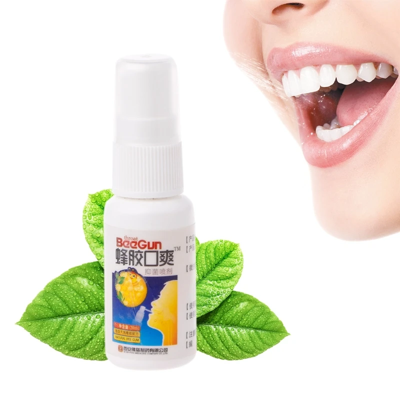 

20ml Bee Propolis Oral Spray Cleaning Mouth To Refresh The Breath For Ulcer Pharyngitis