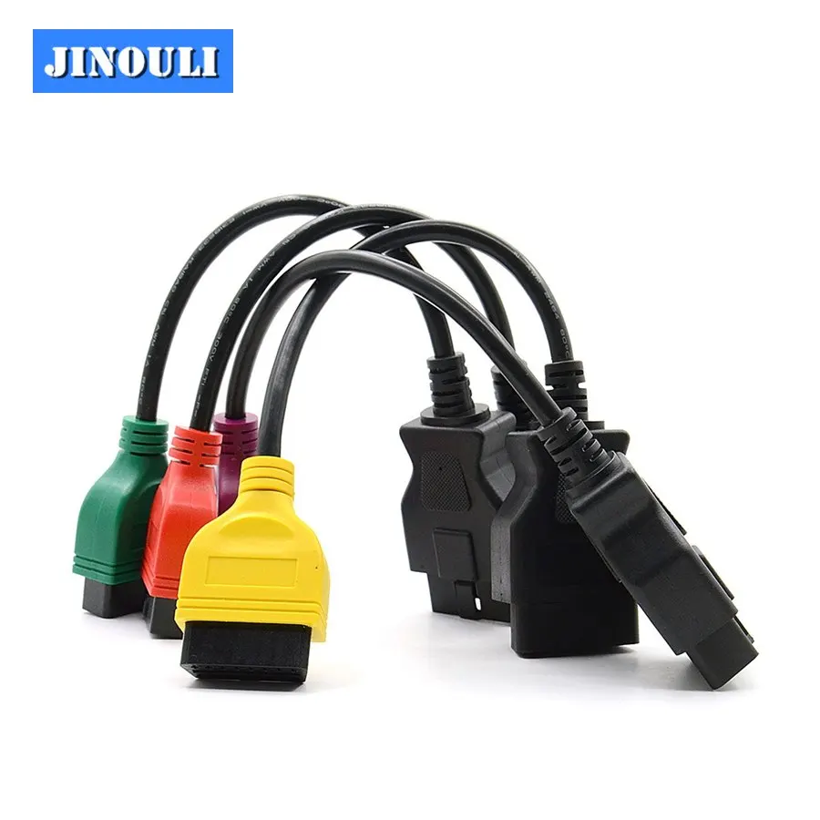 

4PCS/lot High Quality fiatecuscan OBD2 Connector Diagnostic Cable For Fiat ECU Scan MultiECUScan Cable for Fiat 500 Punto Lancia