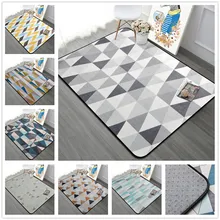 Простой ковер с нордическим узором для гостиной, домашние мягкие ковры для спальни Диванный кофейный столик, ковер для кабинета, коврик для пола, Детские ползающие коврики, модные Mats30