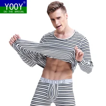 YOOY Мужская Одежда для Для мужчин s теплые штаны на зиму Термальность нижнее белье Для мужчин кальсоны сексуальный комплект из двух частей сжатия