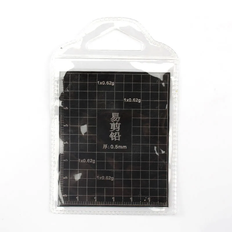 1 PCS DIY Black Covering Soft Lead Sinker Sheet with Scale Value Rock Fishing Tool | Спорт и развлечения