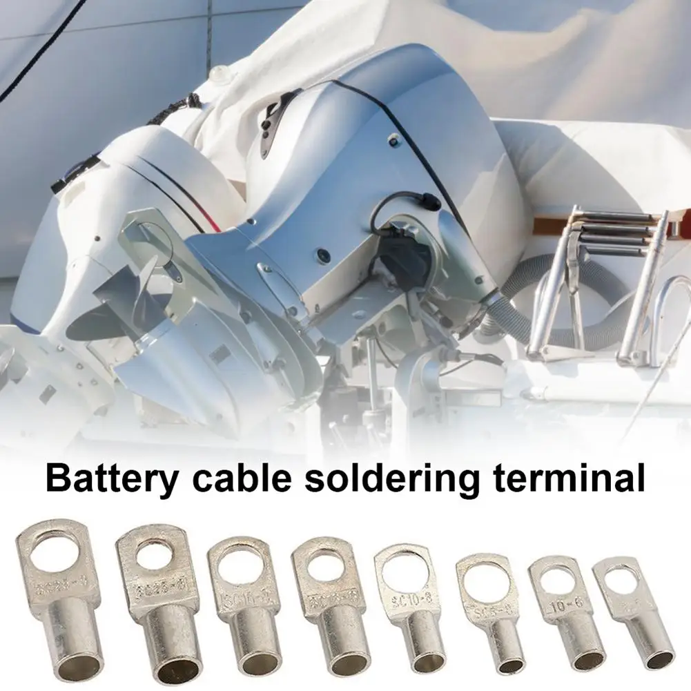 

60PCS Copper Tube Terminal Battery Welding Cable Lug Crimp Connector Kit