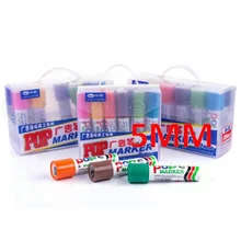 Sipa 12 Цвет поп 5 мм фломастеров, подчеркивая ручки для письма, рисунок, реклама, плакат Дизайн, продвижение, праздник