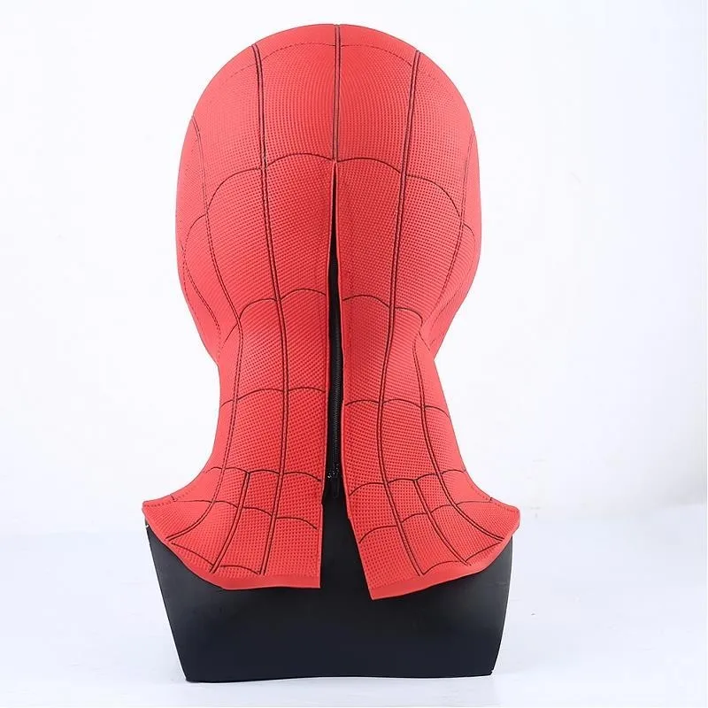 Человек-паук, вдали от дома, невидимый человек-паук, карнавальный костюм, черная маска для взрослых на Хэллоуин, шлем, красный, ПВХ, для возвращения домой, полная голова
