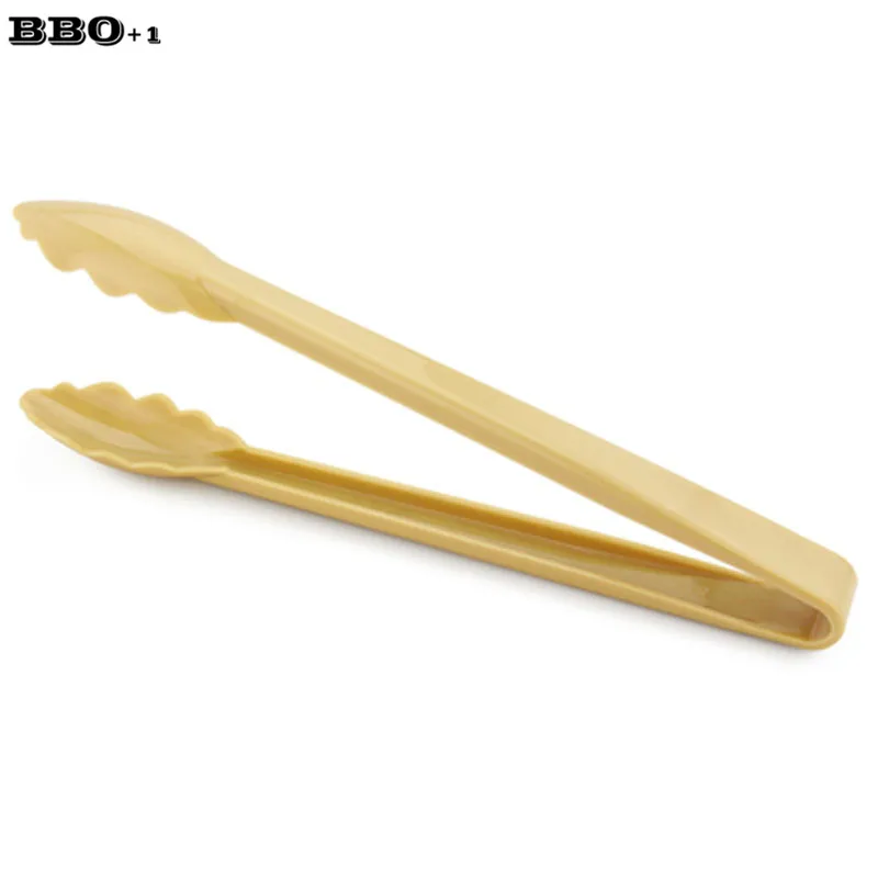 Hot 2pcs 9in Creative Plastic Food Tongs Kitchen Buffet Cook Salad Cake