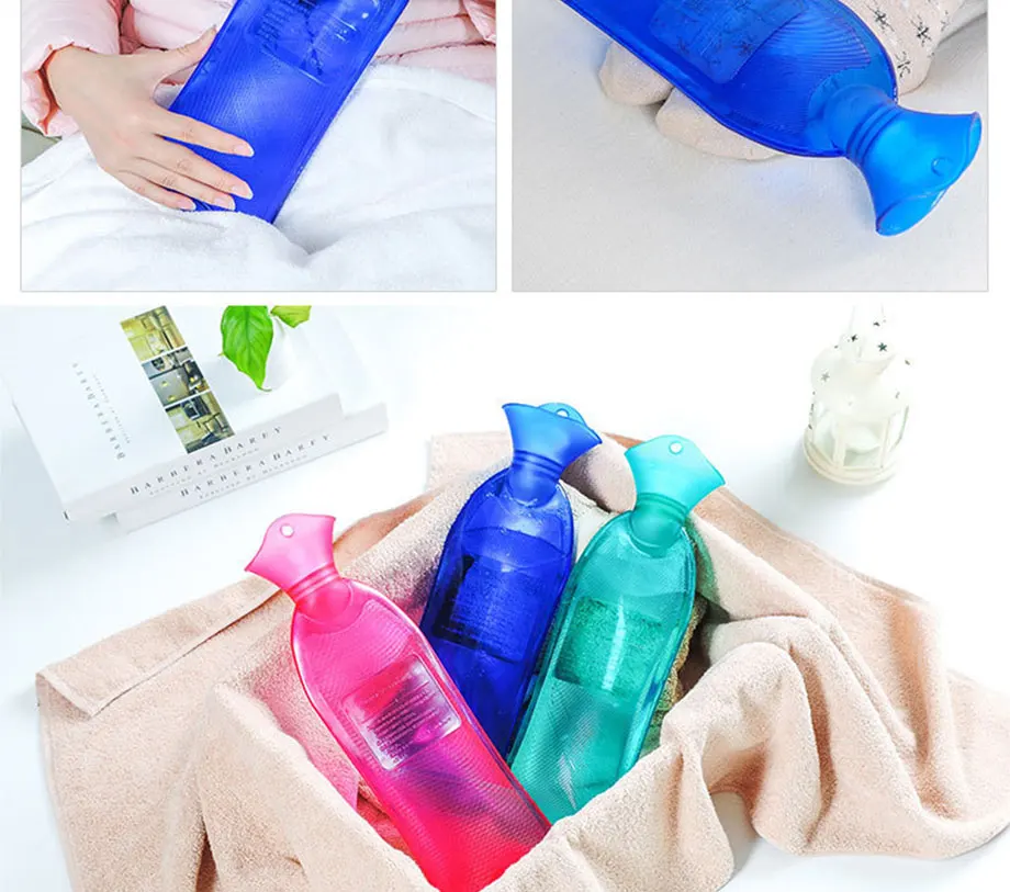 Толстая Прозрачная ПВХ сумка для горячей воды защита окружающей среды флеш-мешок для горячей воды теплая ручная Bao Взрывозащищенная бутылка для горячей воды