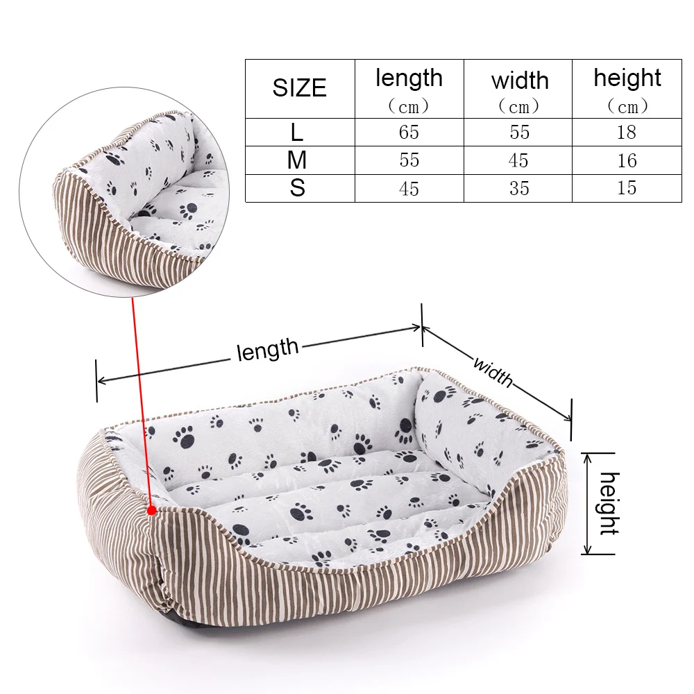 Cotton Pet Dog Beds For Large Dogs Pets House Breathable Dogs Sofas Bed Bench For Cat Bottom Waterproof Lounger Dogs Bed (2)