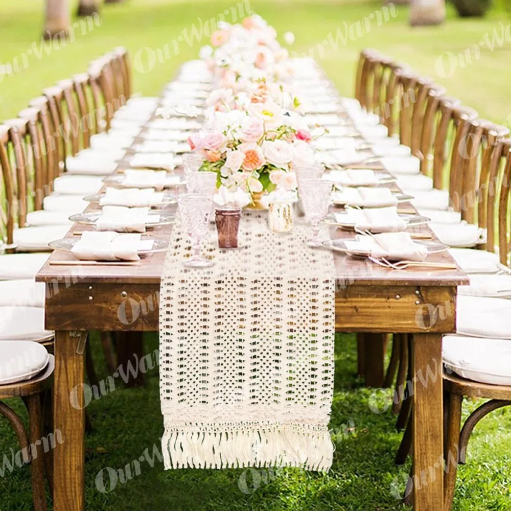 Discount Ourwarm Boho Wedding Table Decoration Moroccan Macrame