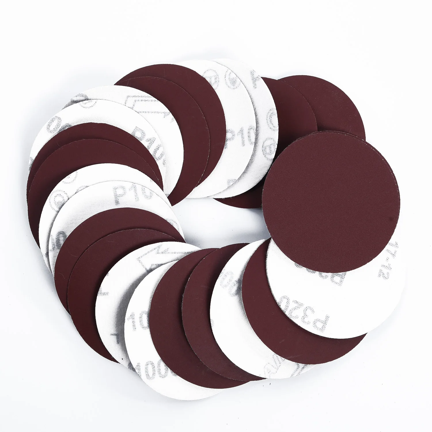 

20PCS 3inch Grits Sanding Discs Adhesive Loop Orbit Sander Sandpaper Pads Sheets for cleaning and polishing 40Grit, 60Grit