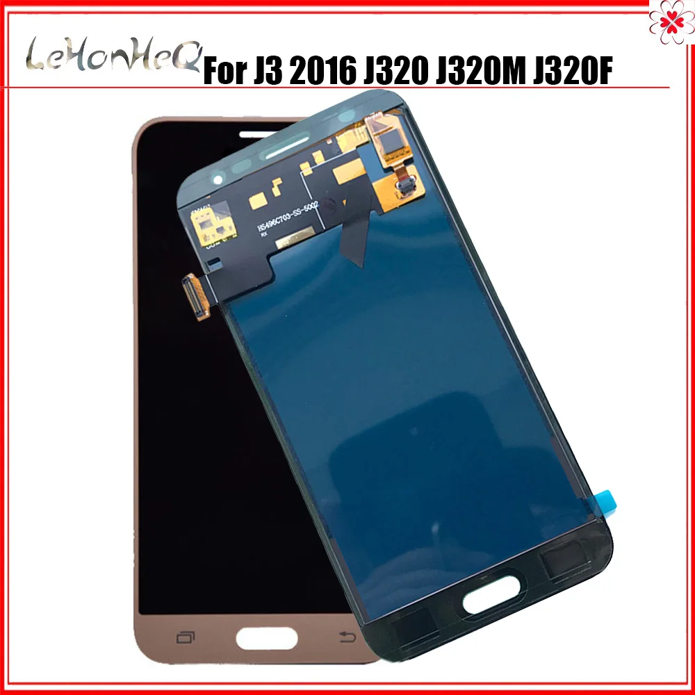 Tanie LCD do Samsunga J3 2016 J320 J320M J320F J320A wyświetlacz ekran dotykowy Digitizer zgromadzenie LCD do Samsunga J320M J320F LCD