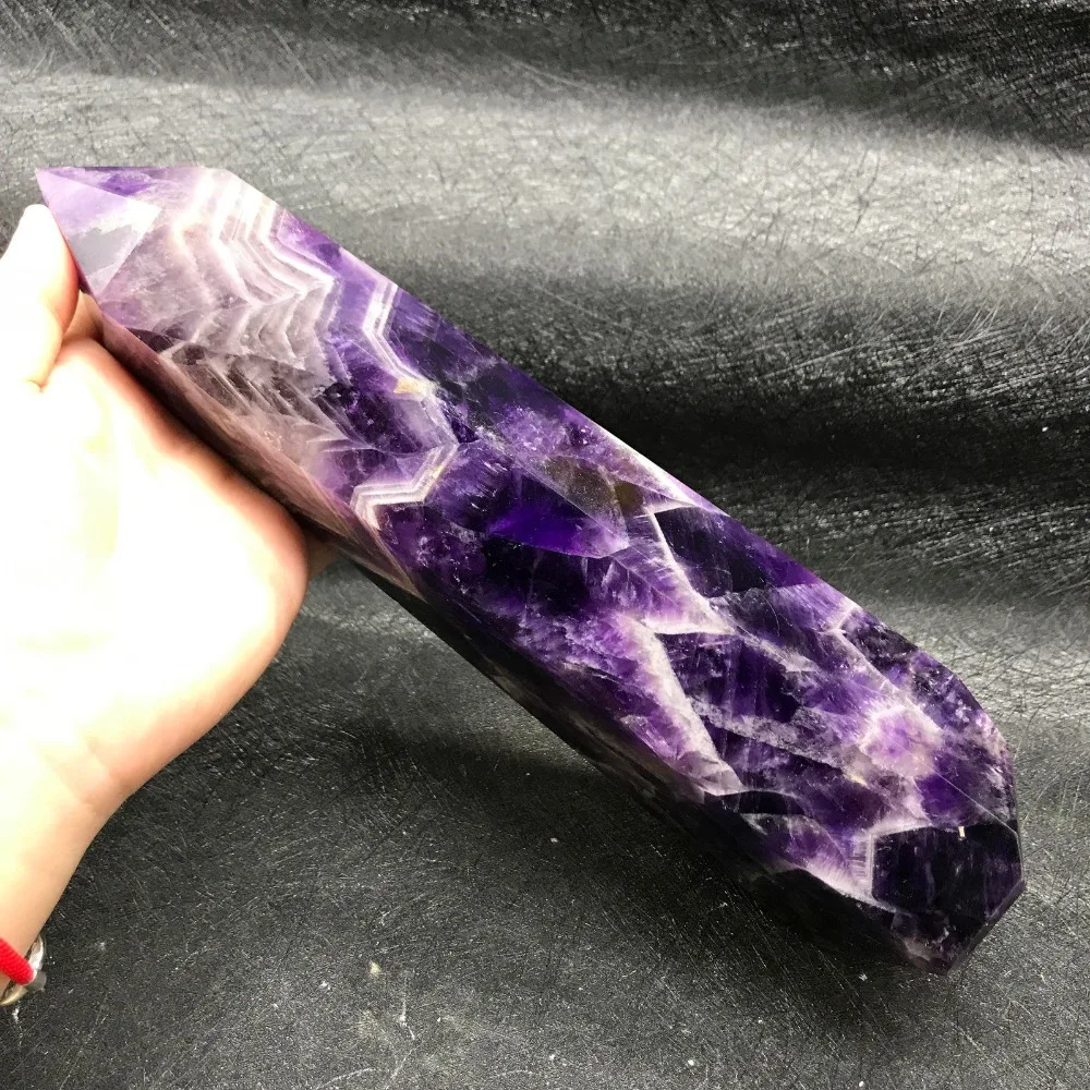 

NATURAL Dream Amethyst mineral rock crystal obelisk wand