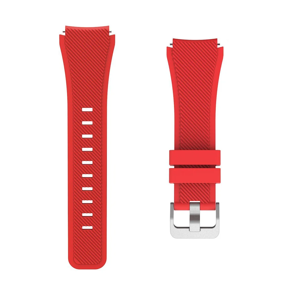 22 мм ремешок для samsung gear S3 Frontier классические часы силиконовый браслет спортивные силиконовые полосы ремешок для samsung Galaxy Watch 46 мм - Цвет ремешка: Red