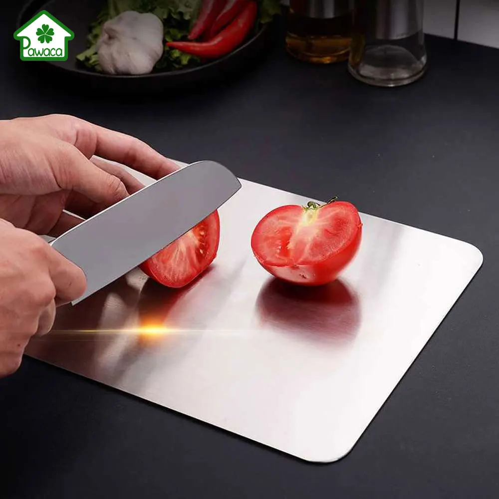 Stainless Steel Cutting Board Anti Bacterial Eco friendly Food Fruit