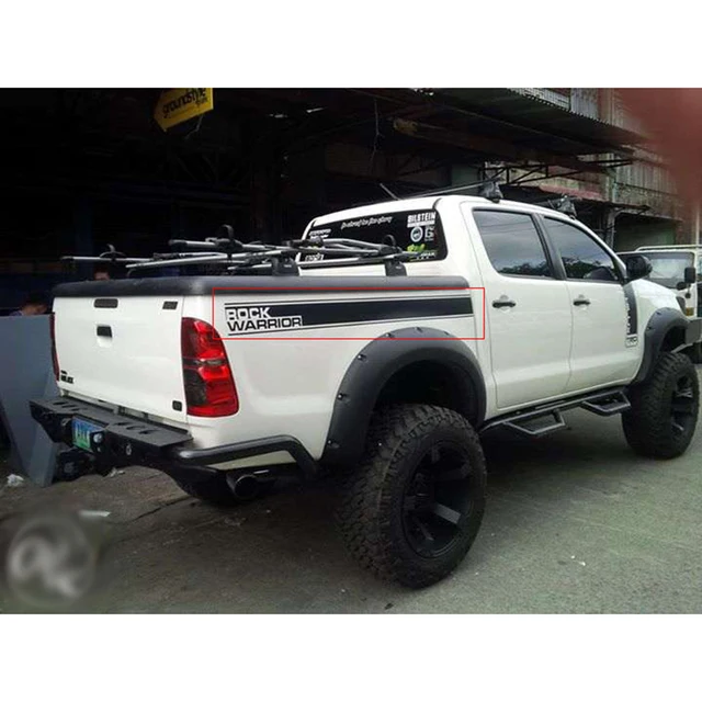 Free Shipping Tailgate Straps Rock Warrior Graphic Vinyl Car Sticker