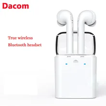Новинка Dacom TWS настоящая Беспроводная bluetooth-гарнитура Мини Bluetooth 4,2 беспроводные наушники-вкладыши для Iphone 7 Android