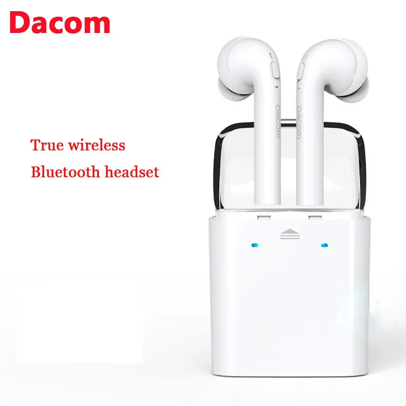 

New Dacom TWS True Wireless Bluetooth Headset Mini Bluetooth 4.2 Wireless Earpiece Earbuds In-Ear Earphone For Iphone 7 Android