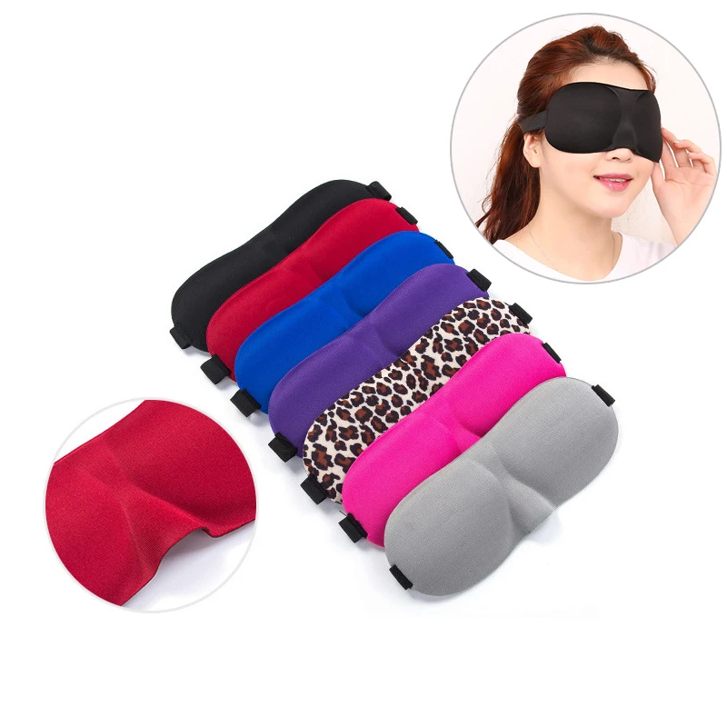3D сна маска для глаз глазная Накладка для сна тени для век Nap Для женщин Для мужчин глаз оттенок покрытия мягкие Портативный ослепляет