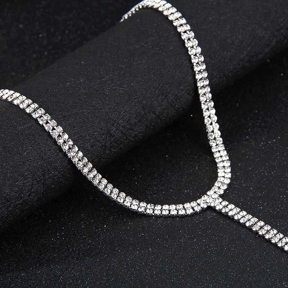 2017 new style Multi Row Full Wedding Party Necklace Sexy
