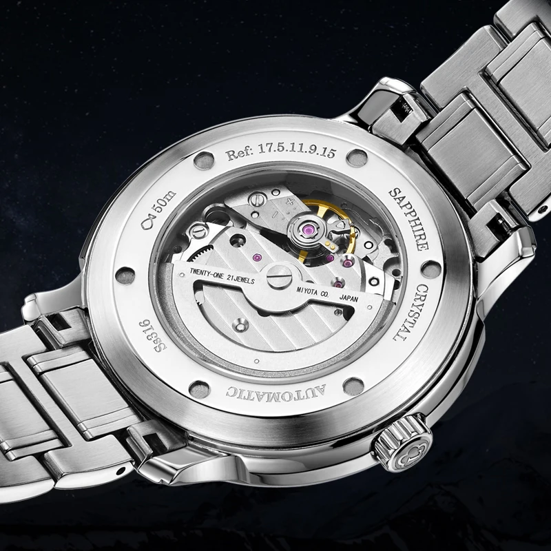 LOBINNI Watch Men Luxury Brand Men Watches Sapphire Tachymeter relogio Japan MIYOTA Automatic Mecha