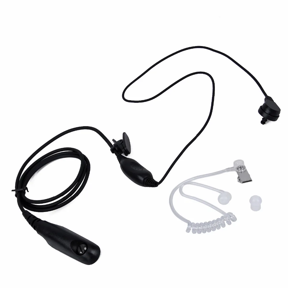 Air Tube Acoustic Headset with PTT & VOX for Motorola Walkie Talkie