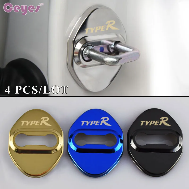 Car Door Lock Cover Car Styling Case For Honda Type R Civic Accord CRV