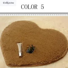 ; милые Кахи сердце Форма ковер Нескользящие дверной коврик лохматый коврики декор для Ванная комната Спальня Кухня Гостиная