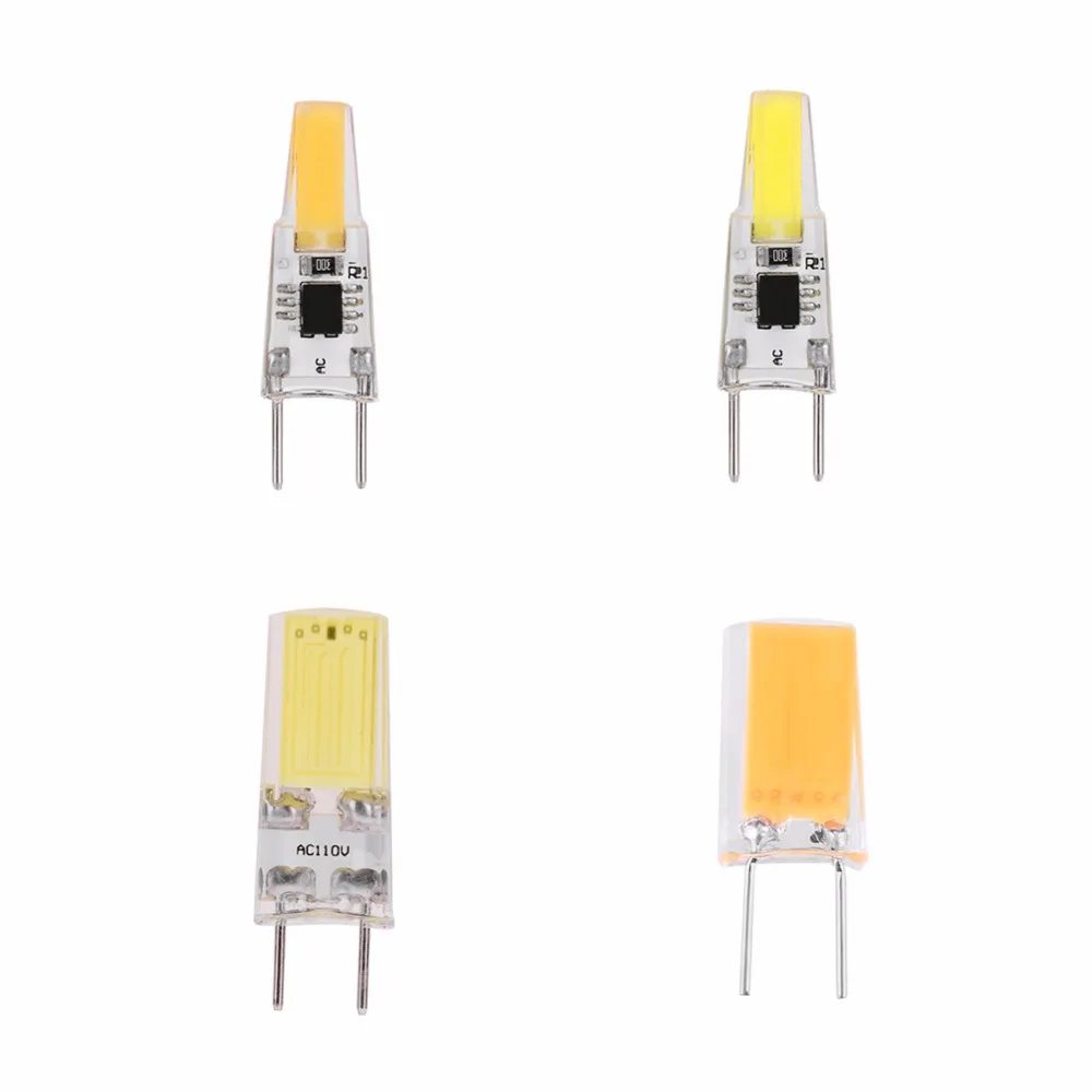 1 шт. AC 110 V-120 V затемнения G8 COB Светодиодный свет лампы для хрустальная люстра лампа теплый белый/белый свет Цвет